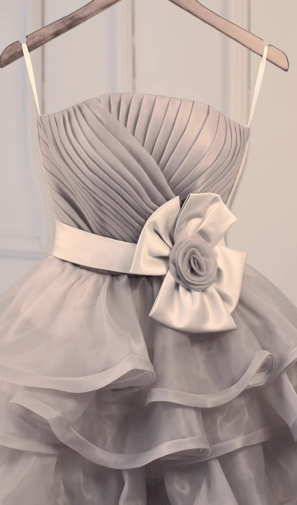 Anise Ruched Mini Dress With Belt