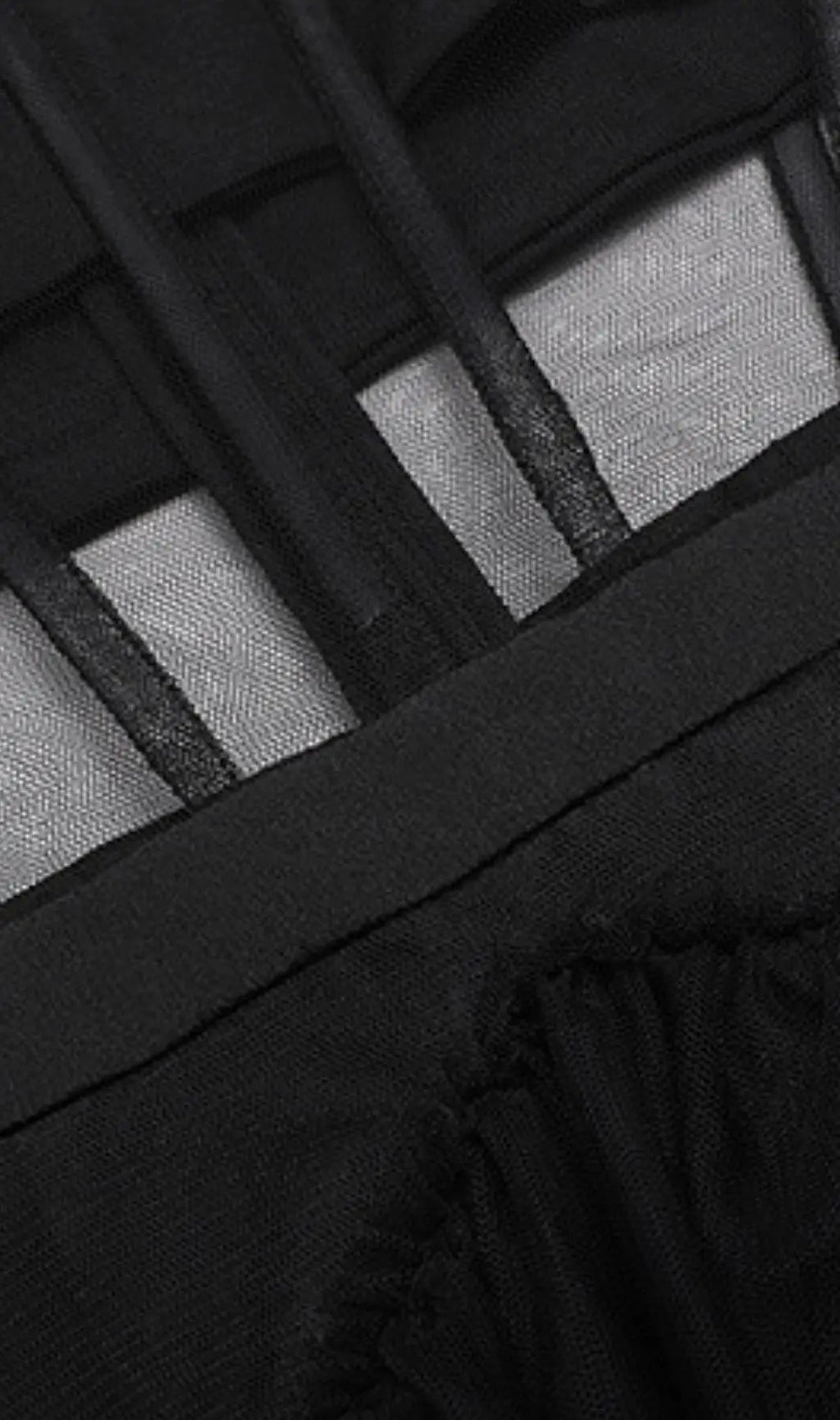 Tiered Ruffle Tulle Evening Maxi Dress