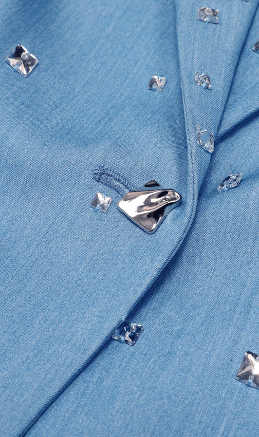Kingsley Blue Diamante Blazer