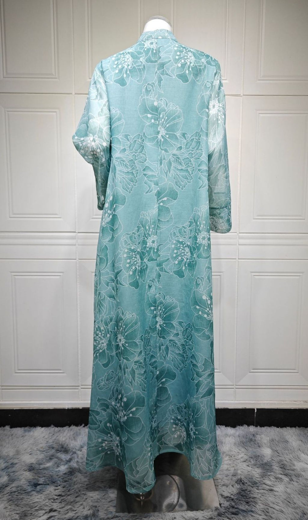 Kona Floral Sequin Embellished Maxi Dress