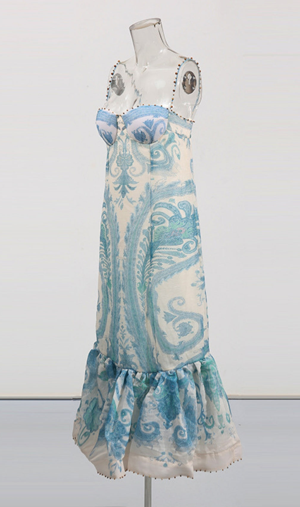 Einya Blue Printed Maxi Dress