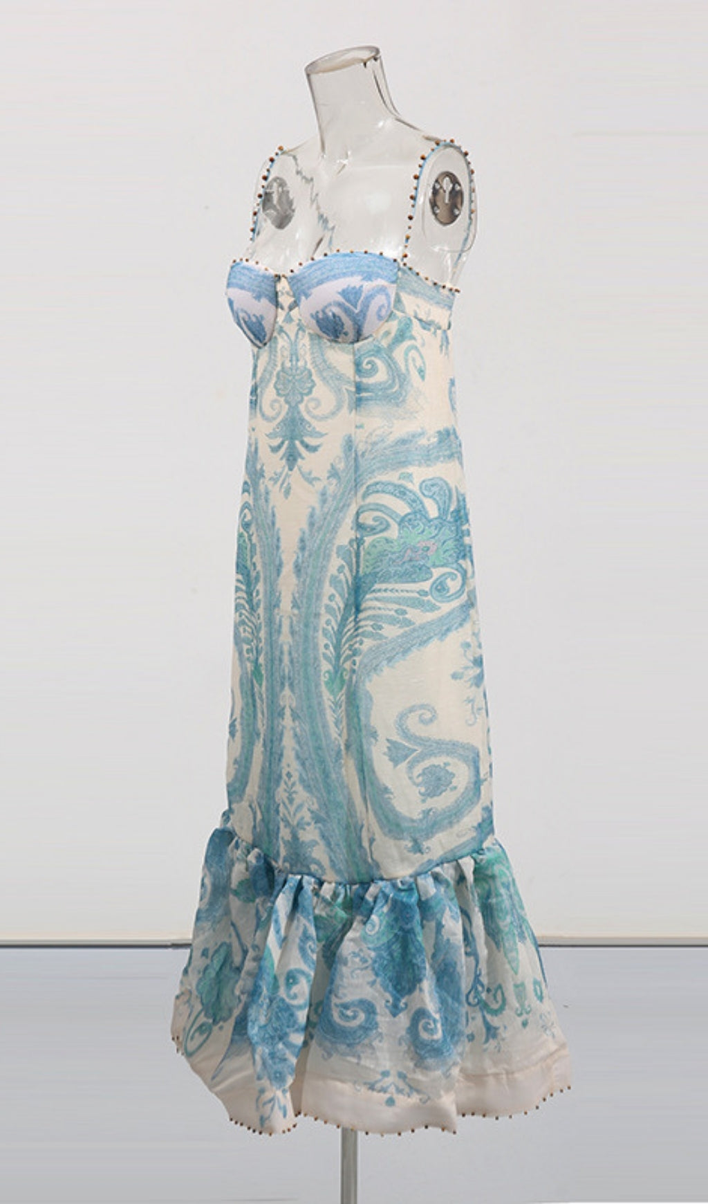 Einya Blue Printed Maxi Dress