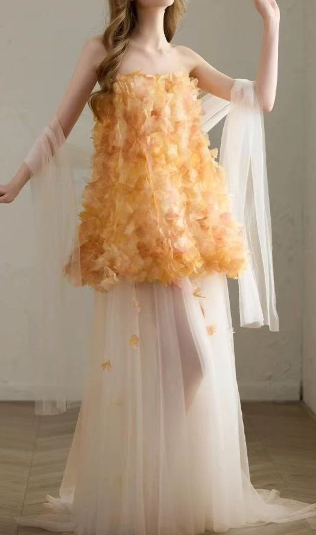 Dariel Embellished Mesh Maxi Dress