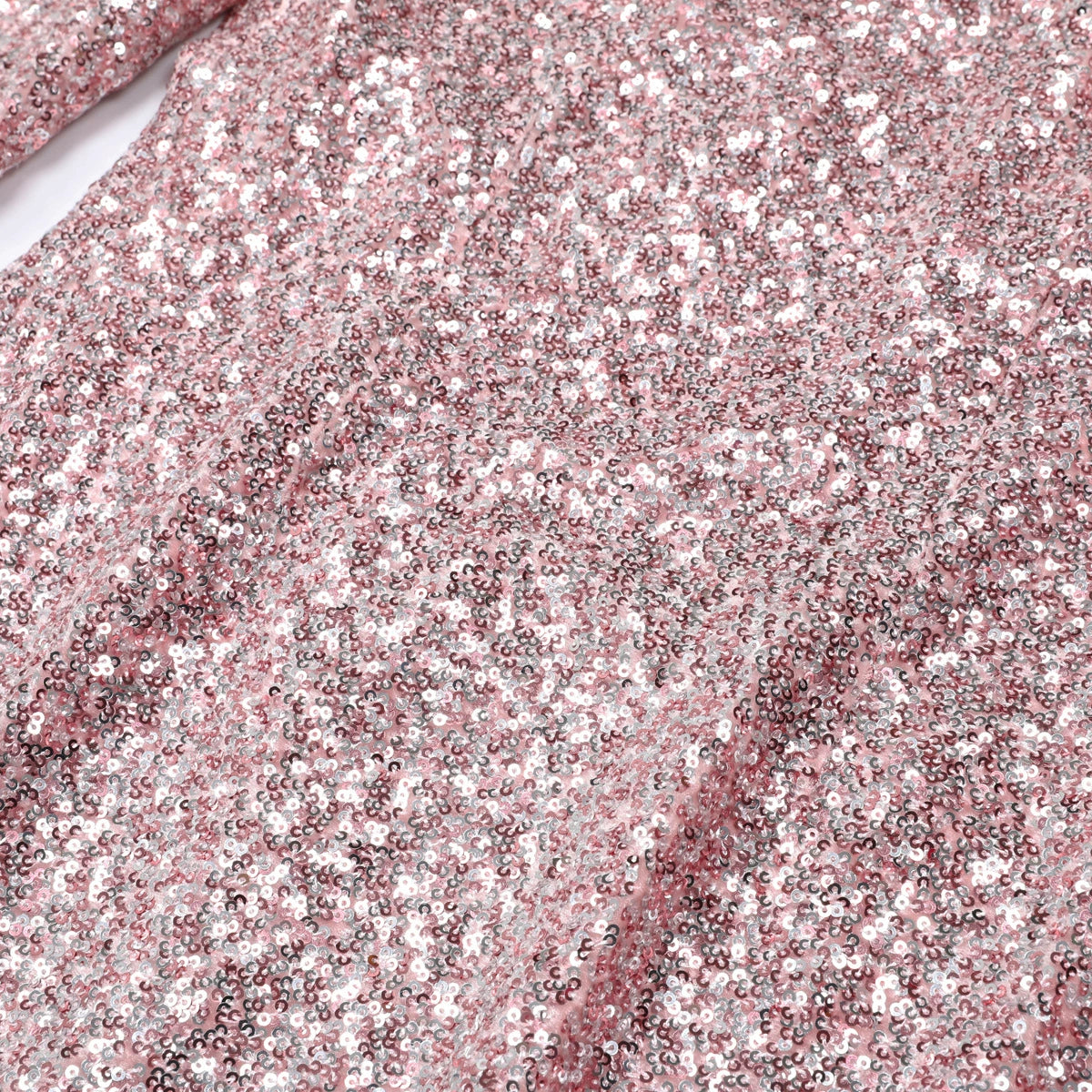 Kindred Pink Sequin Long Sleeve Mini Dress - Glamorous Party Style