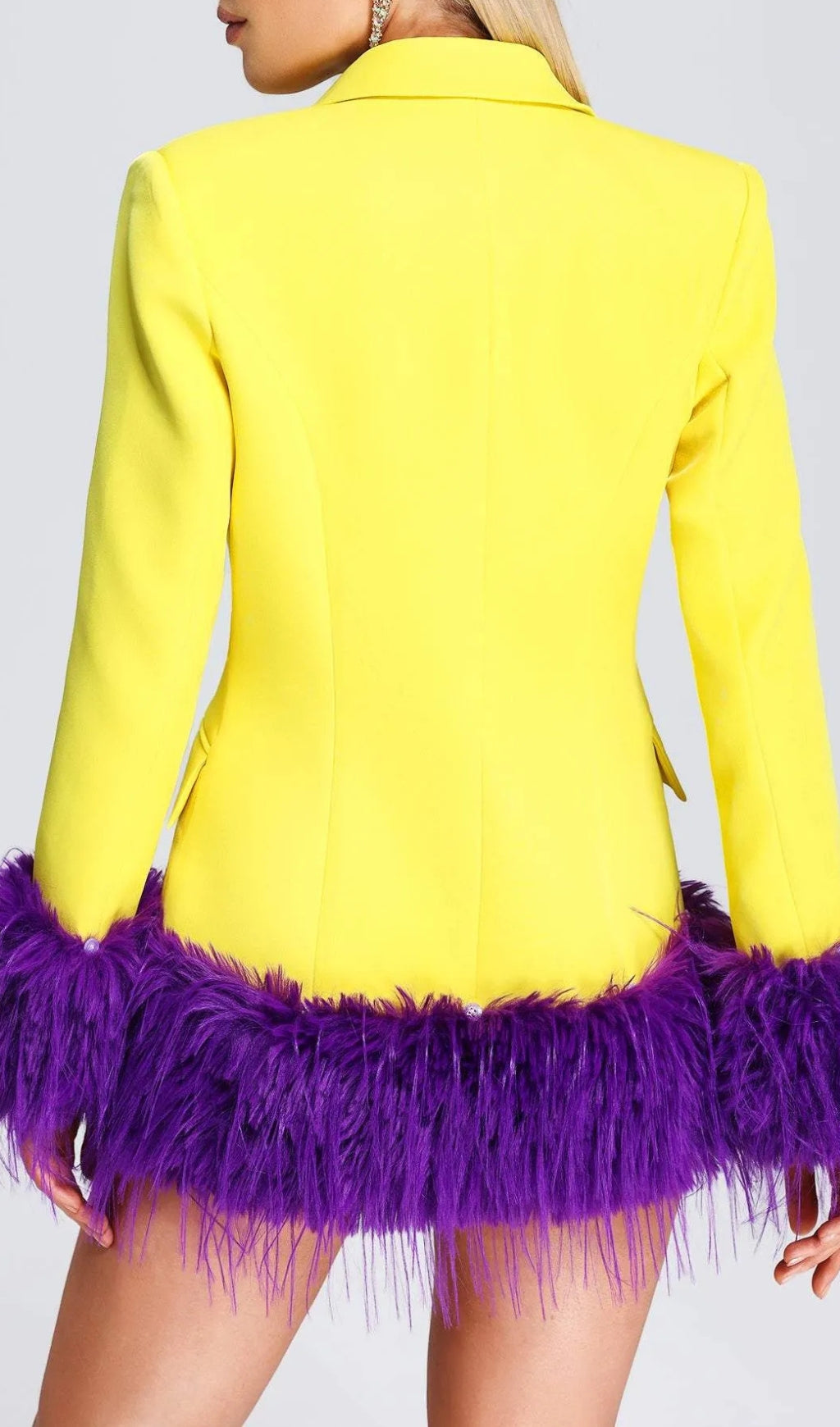 Anzu Feather Blazer Dress