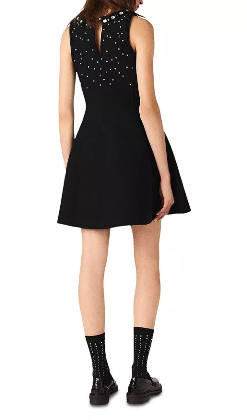 Ruxel Embellished Skater Dress: Sparkle, Pockets & Chic Style