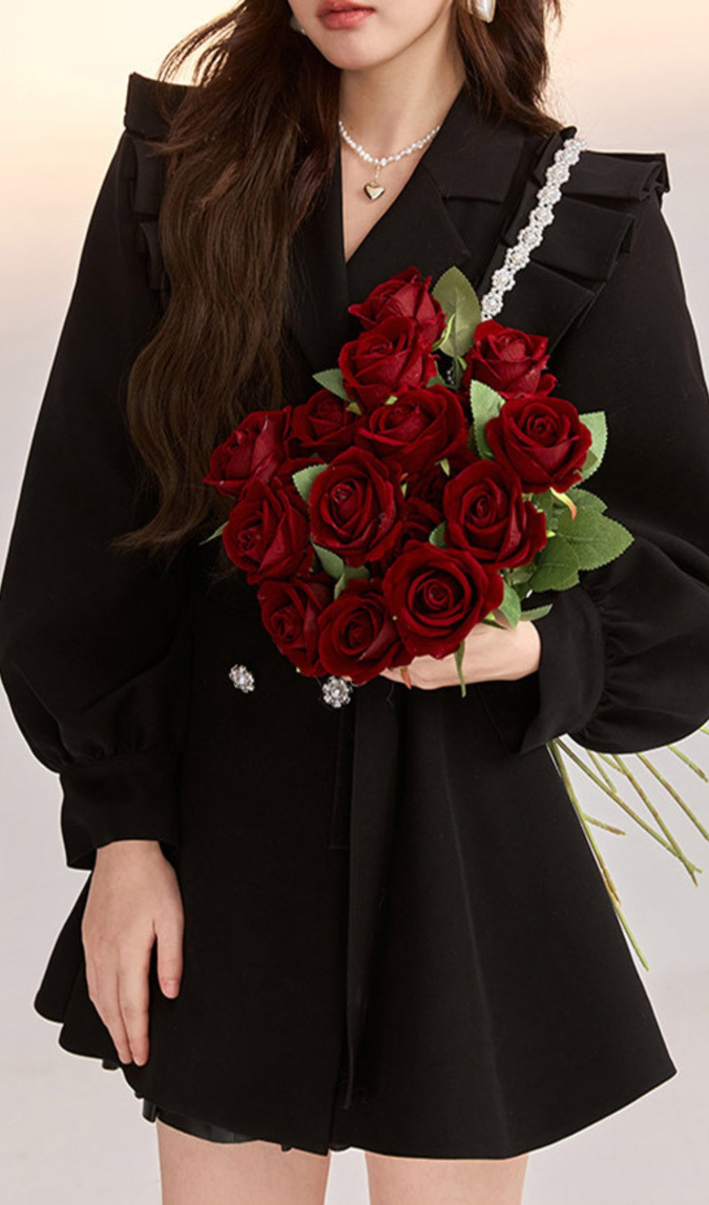 Akihiko Pearll Embellished Dress