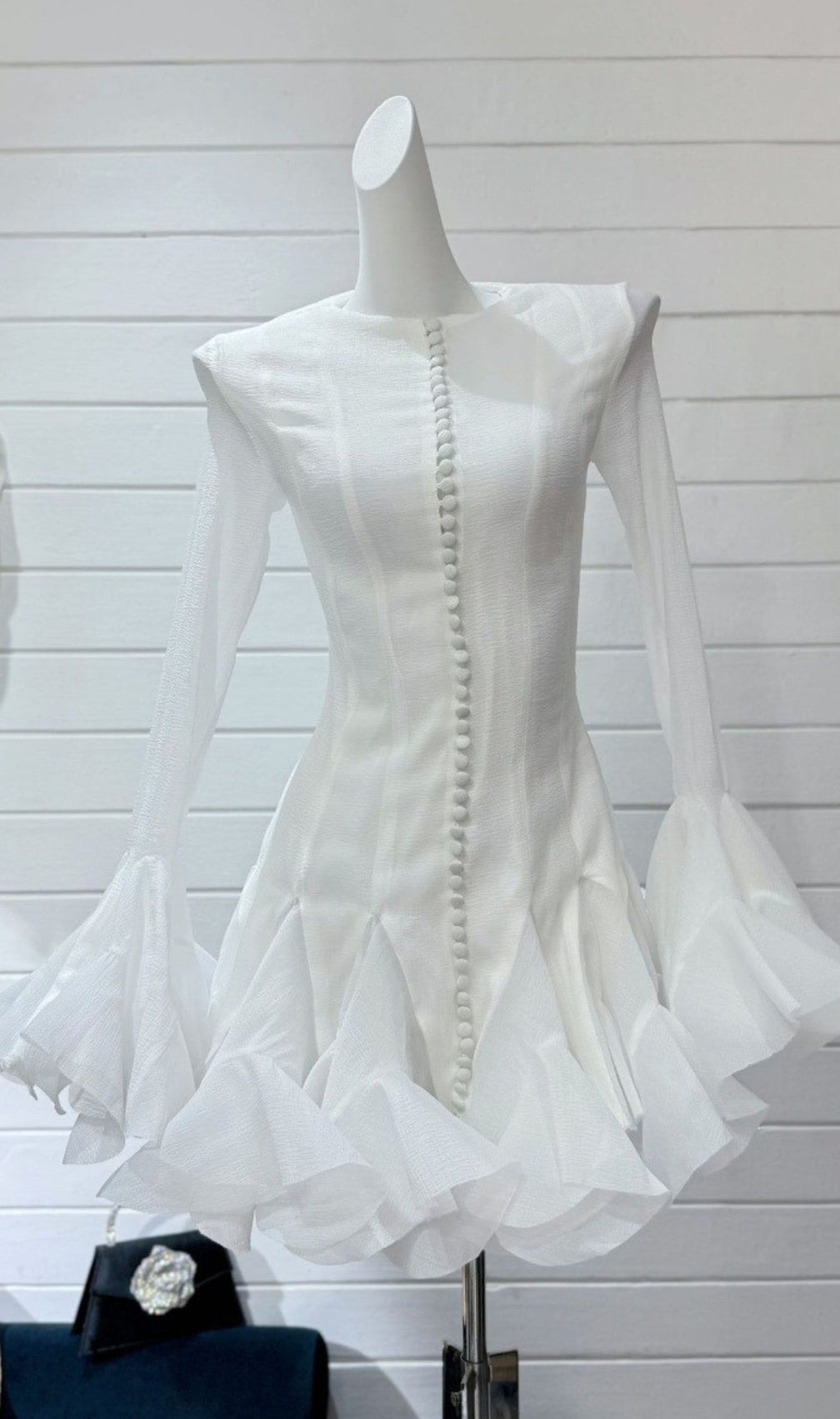 Bibiana Flared Long Sleeve Mini Dress