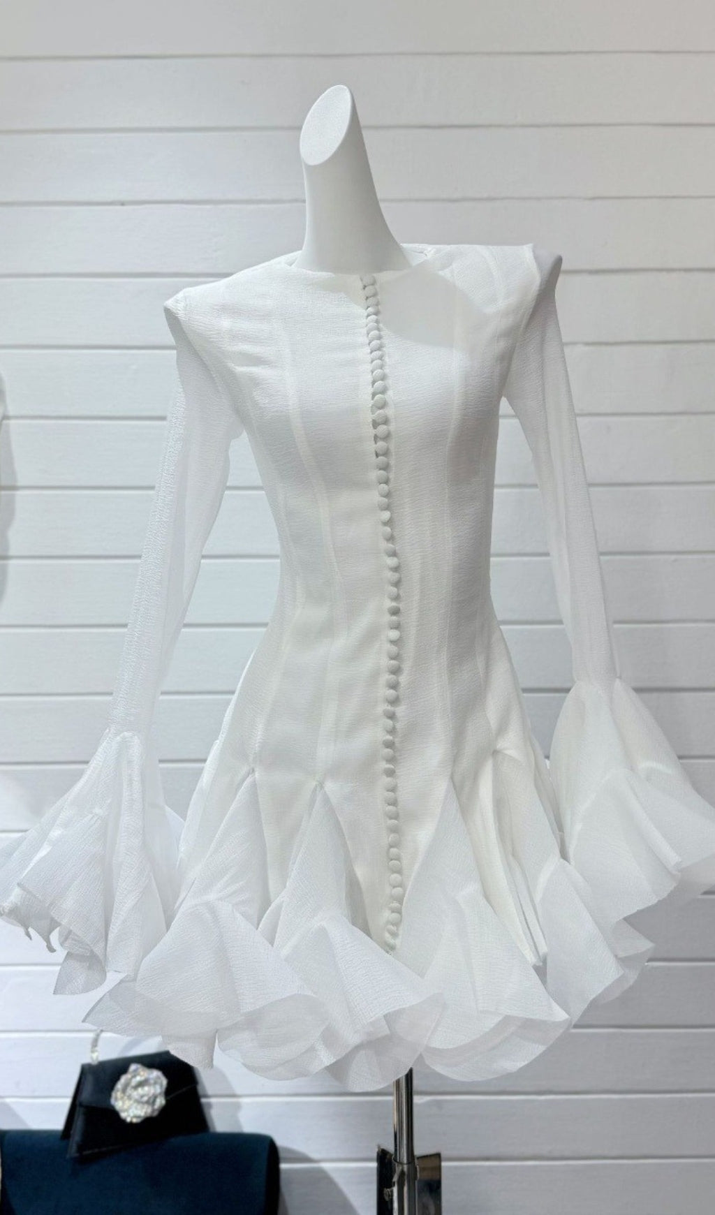 Bibiana Flared Long Sleeve Mini Dress