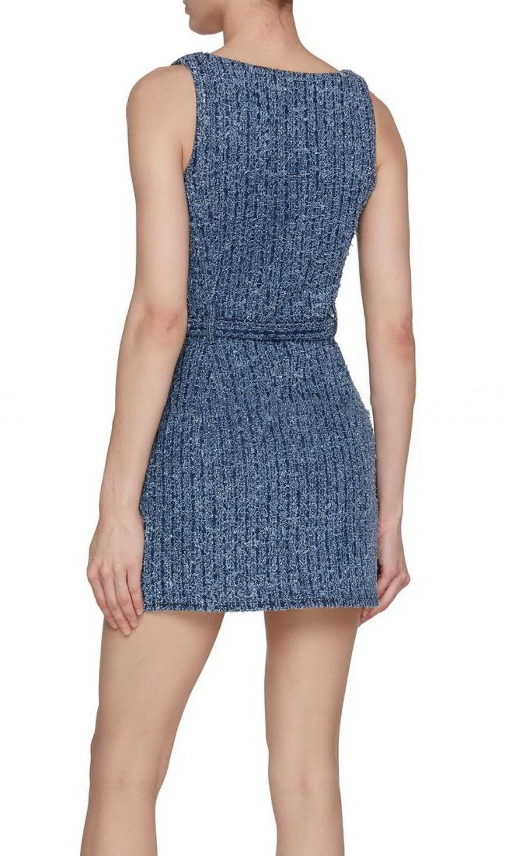 Beckett Textured Denim Mini Dress