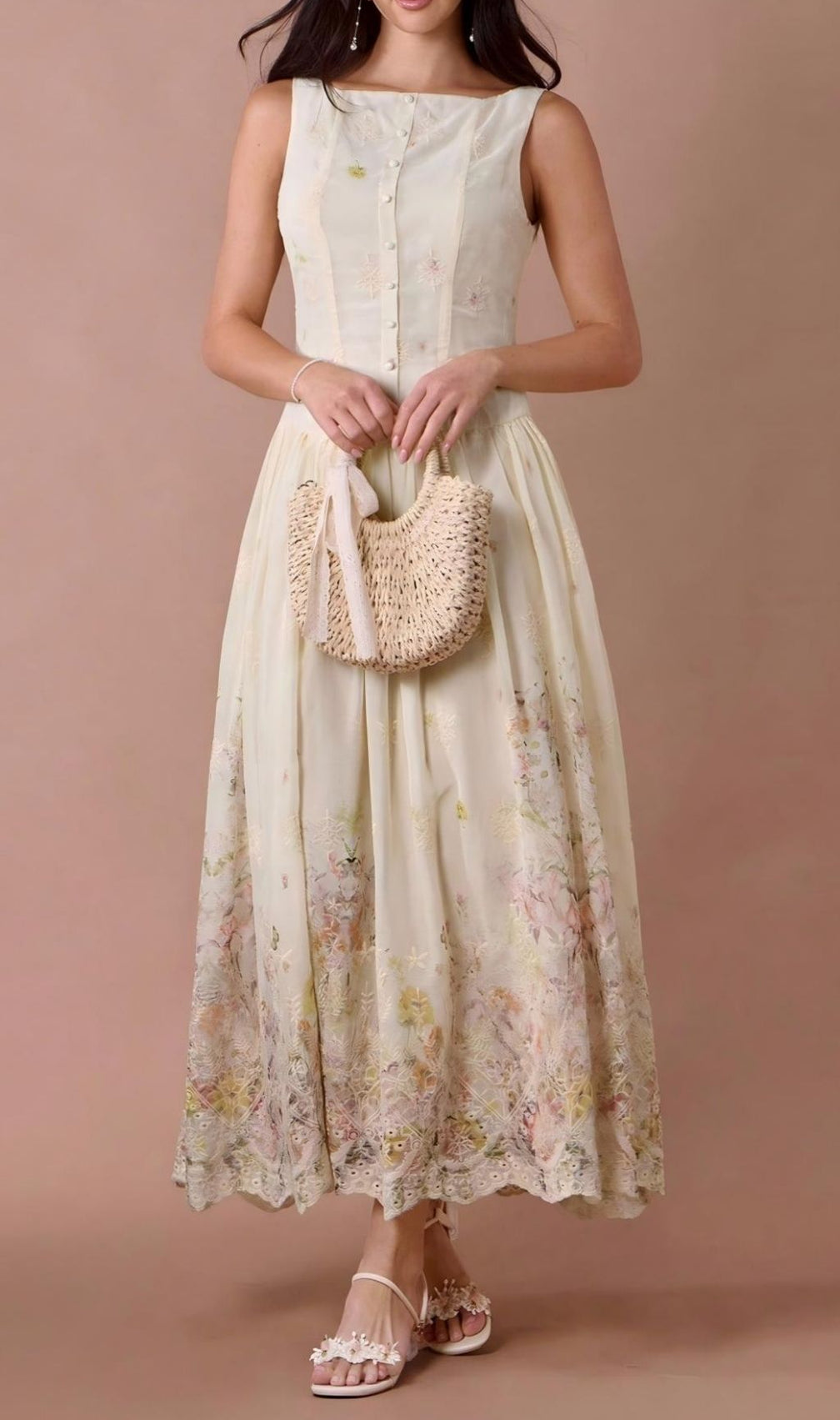 Lanai Sleeveless Printed Maxi Dress