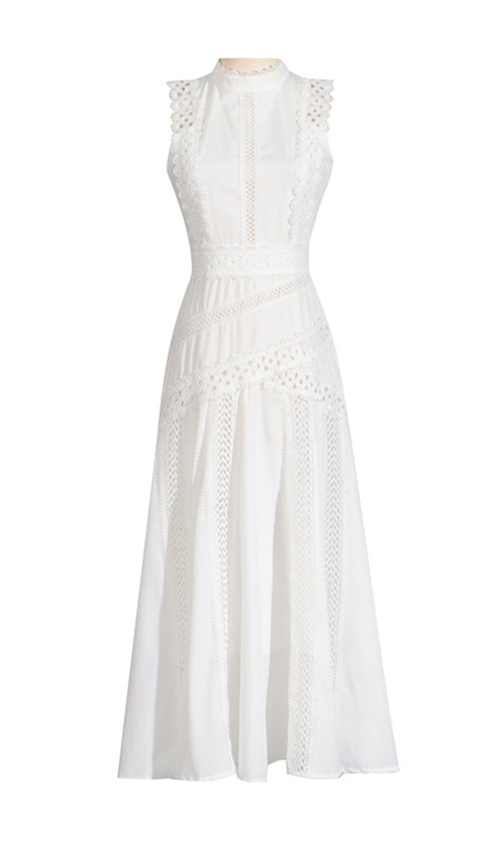 Darlene Sleeveless Hollow Midi Dress