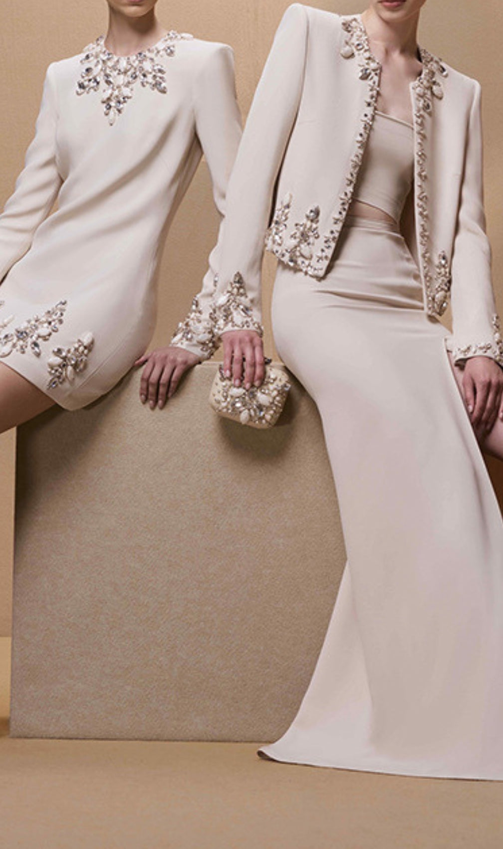 Braulio Crystal Two-Piece Skirt Set