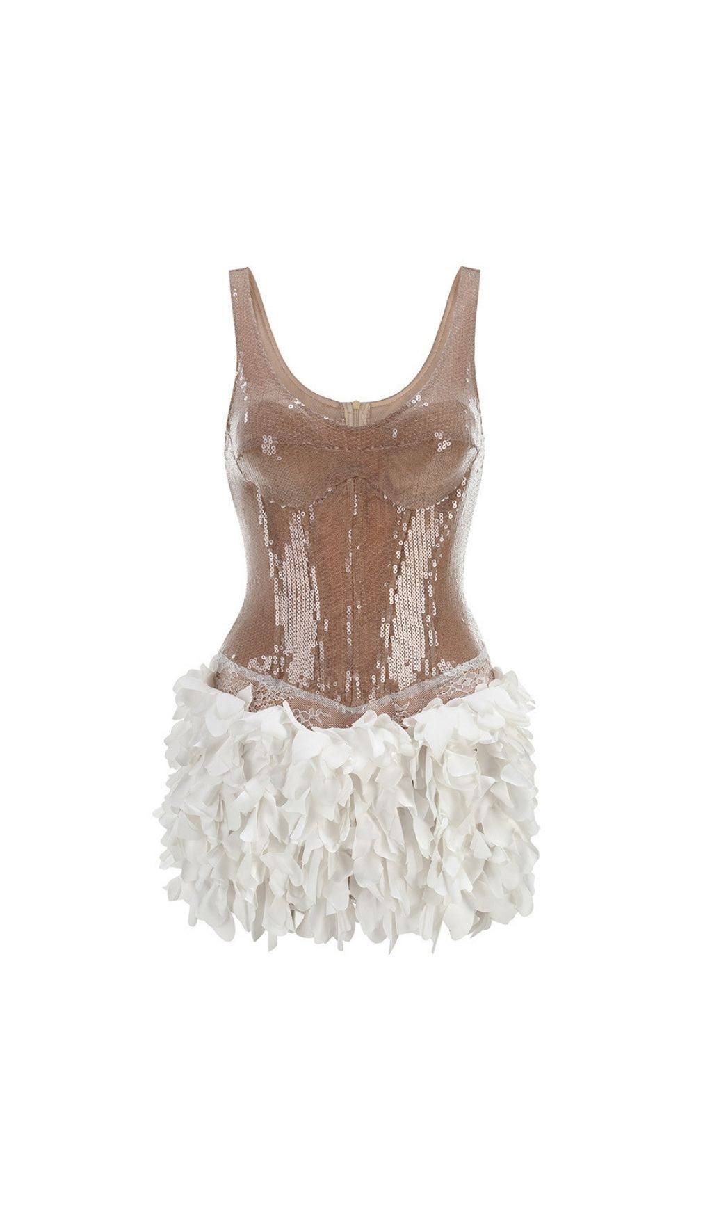 Kendy Dazzling Sequin Petal Mini Dress | Glamorous Party & Cocktail Wear