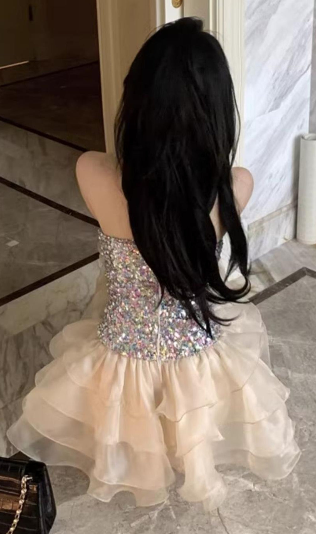 Chimere Strapless Sequin Mini Dress