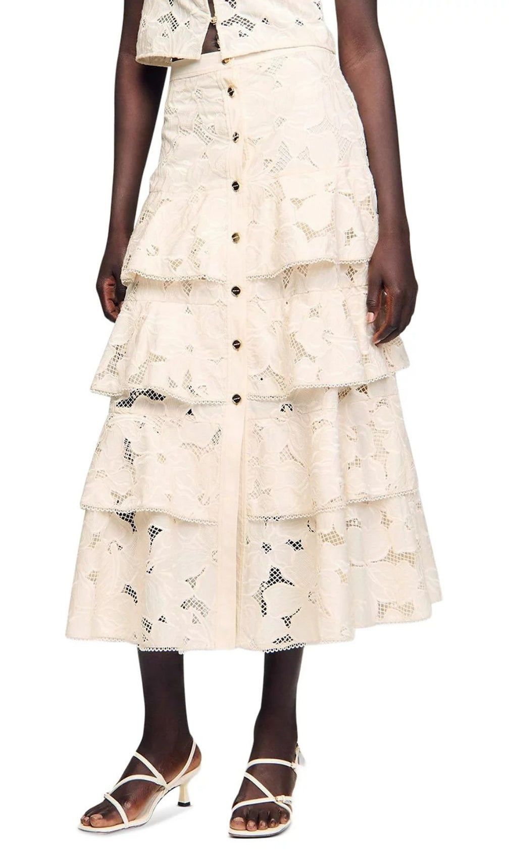 Long Frilled Skirt