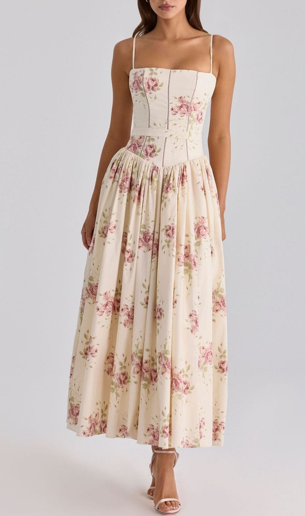 Laria Strappy Floral Maxi Dress