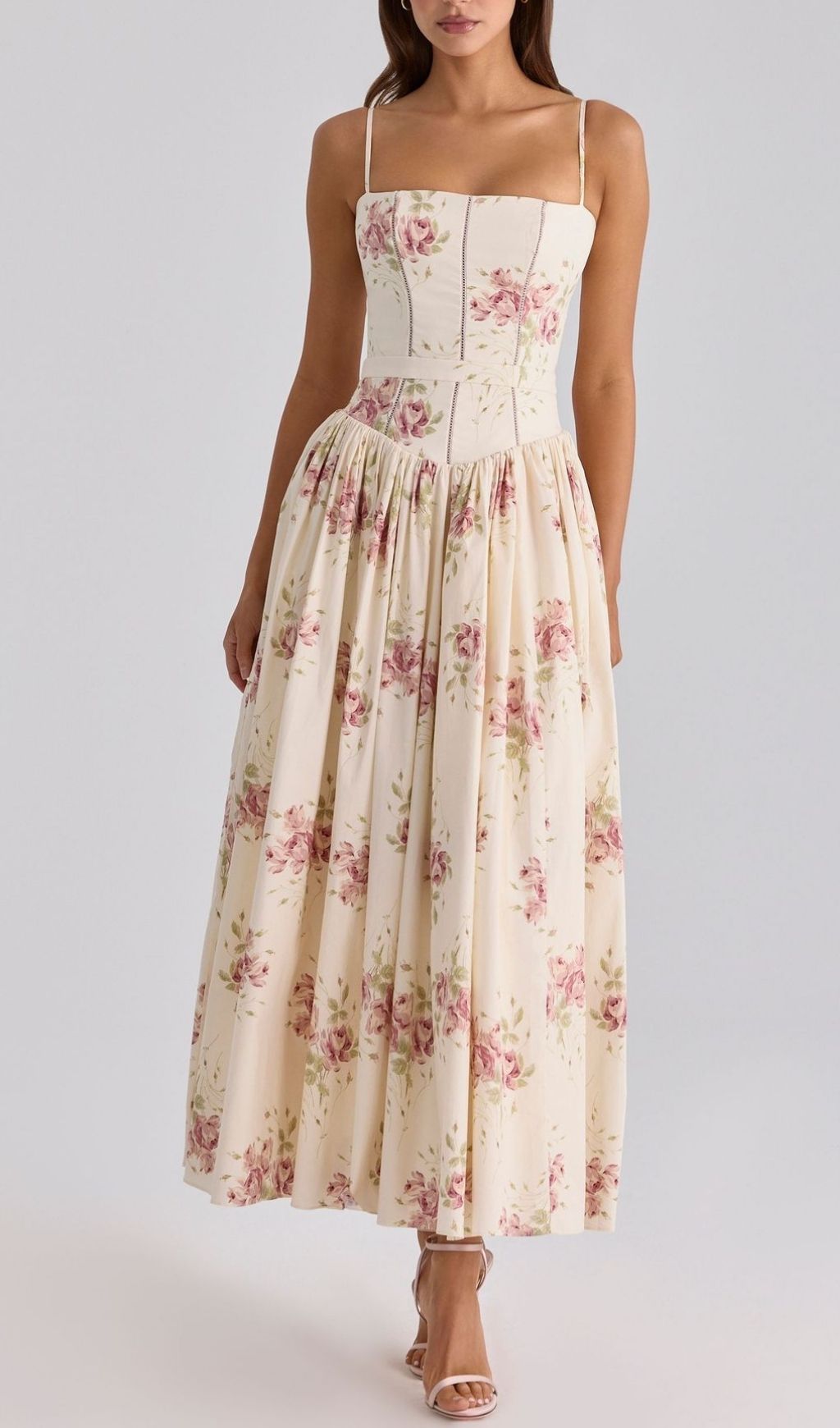 Laria Strappy Floral Maxi Dress