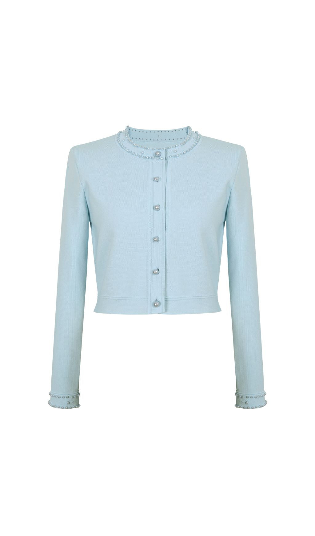 Edie Blue Bead Midi Dress & Cardigan