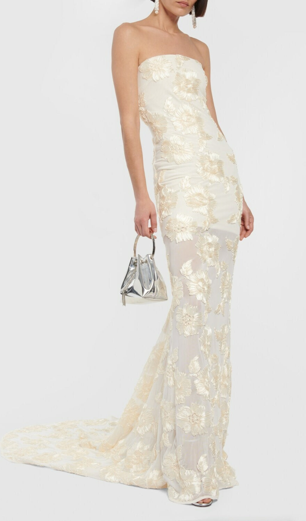 Auria Flower Mesh Gown