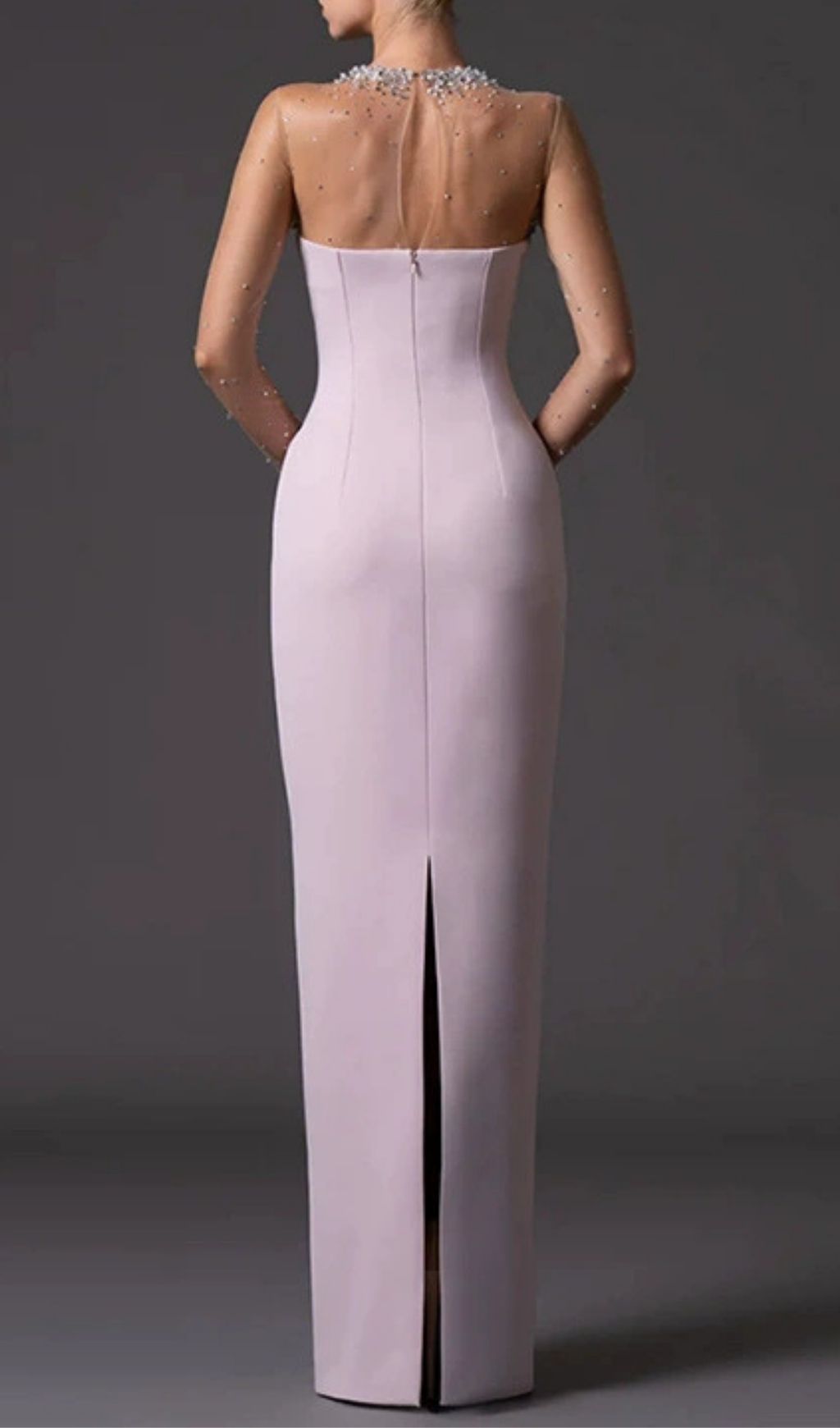 Kyrah Pink Diamante Embellished Maxi Dress