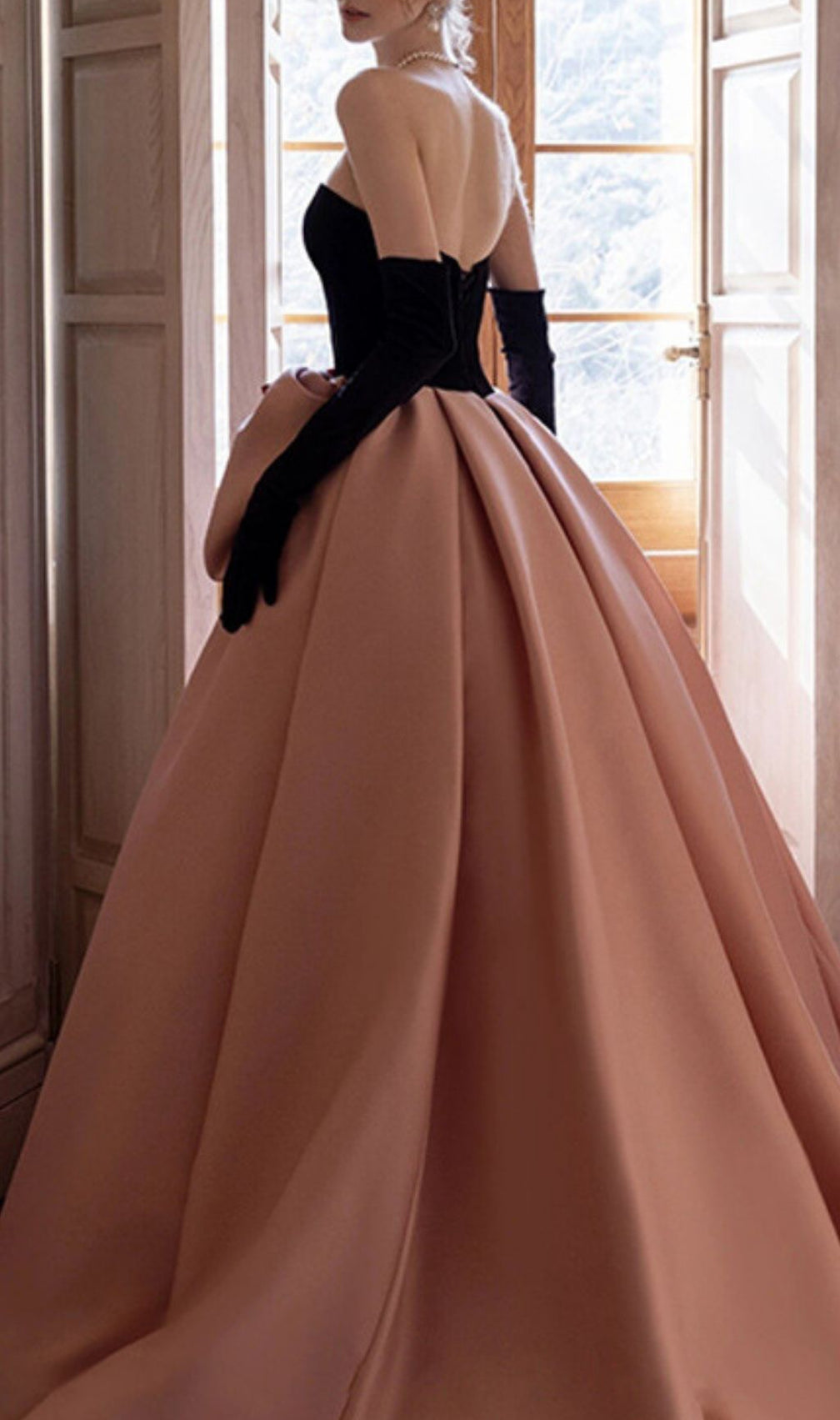 Karlee Strapless Statement Bow Maxi Gown - Elegant Evening Dress