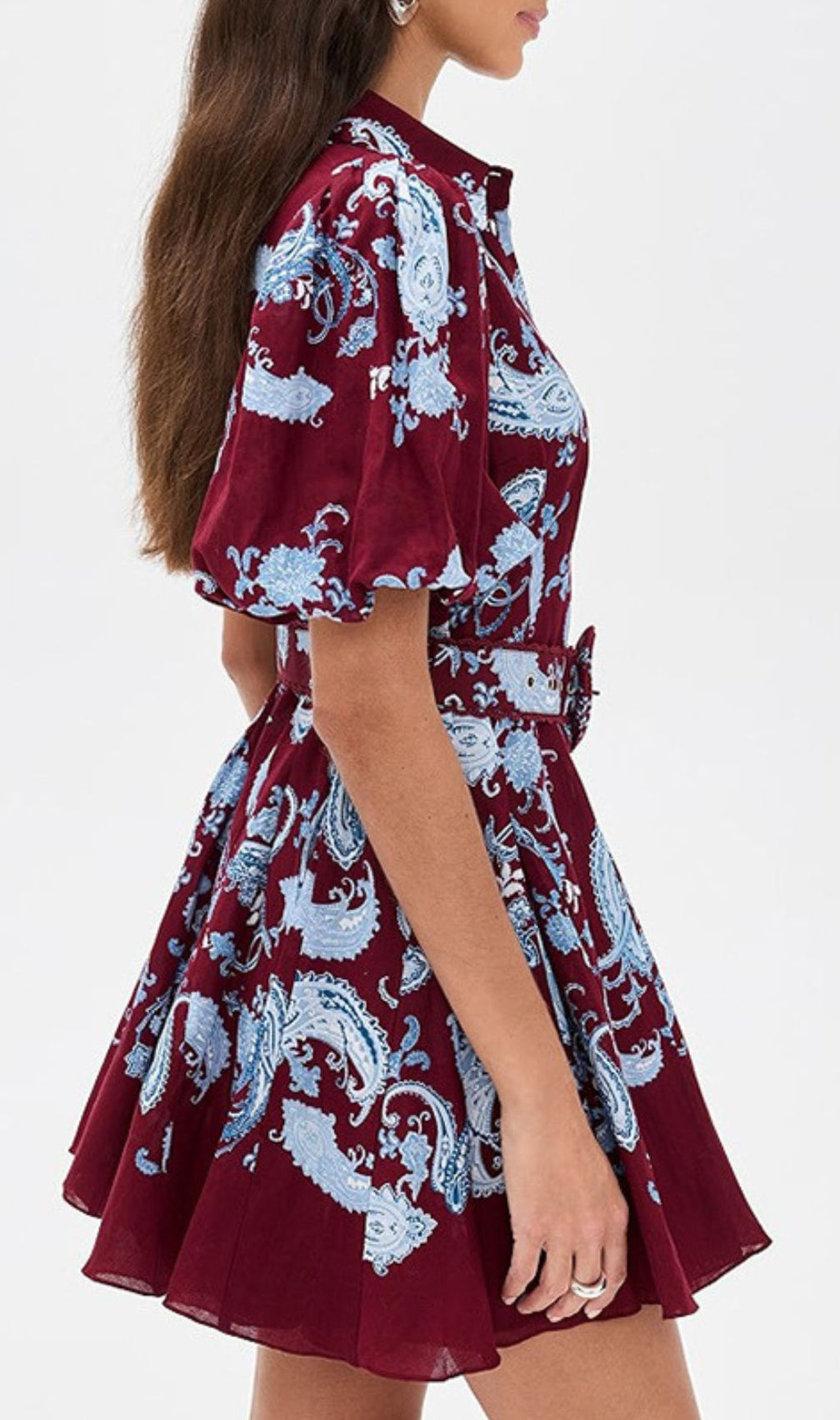 Women's Ilione Paisley Print Belted Mini Dress - Chic & Versatile