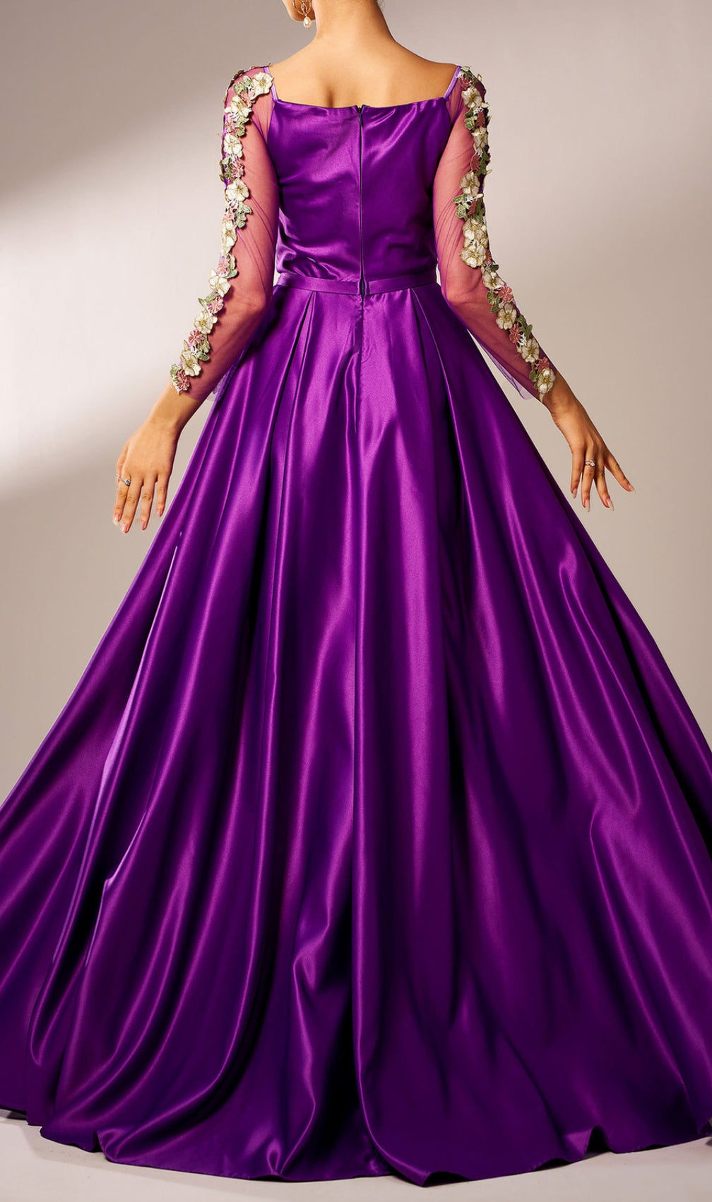 Cayenne Purple Flower Maxi Dress