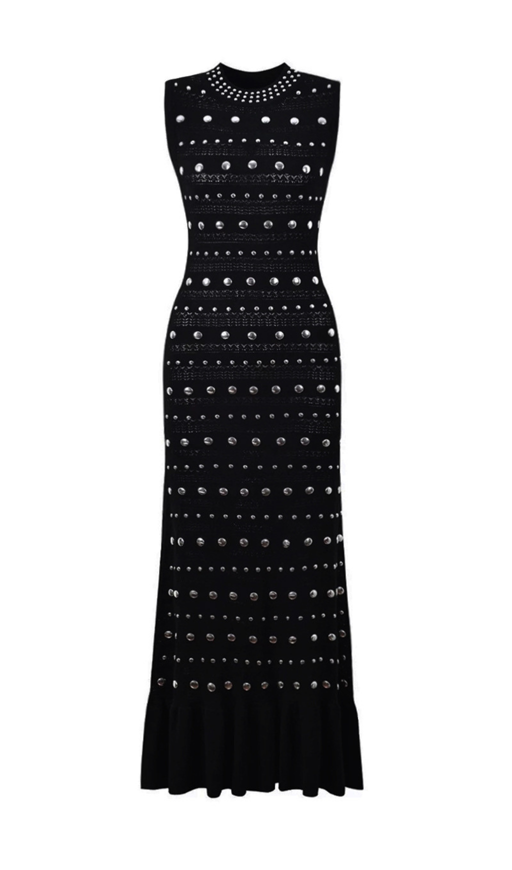 Hedia Rivet Knit Midi Dress