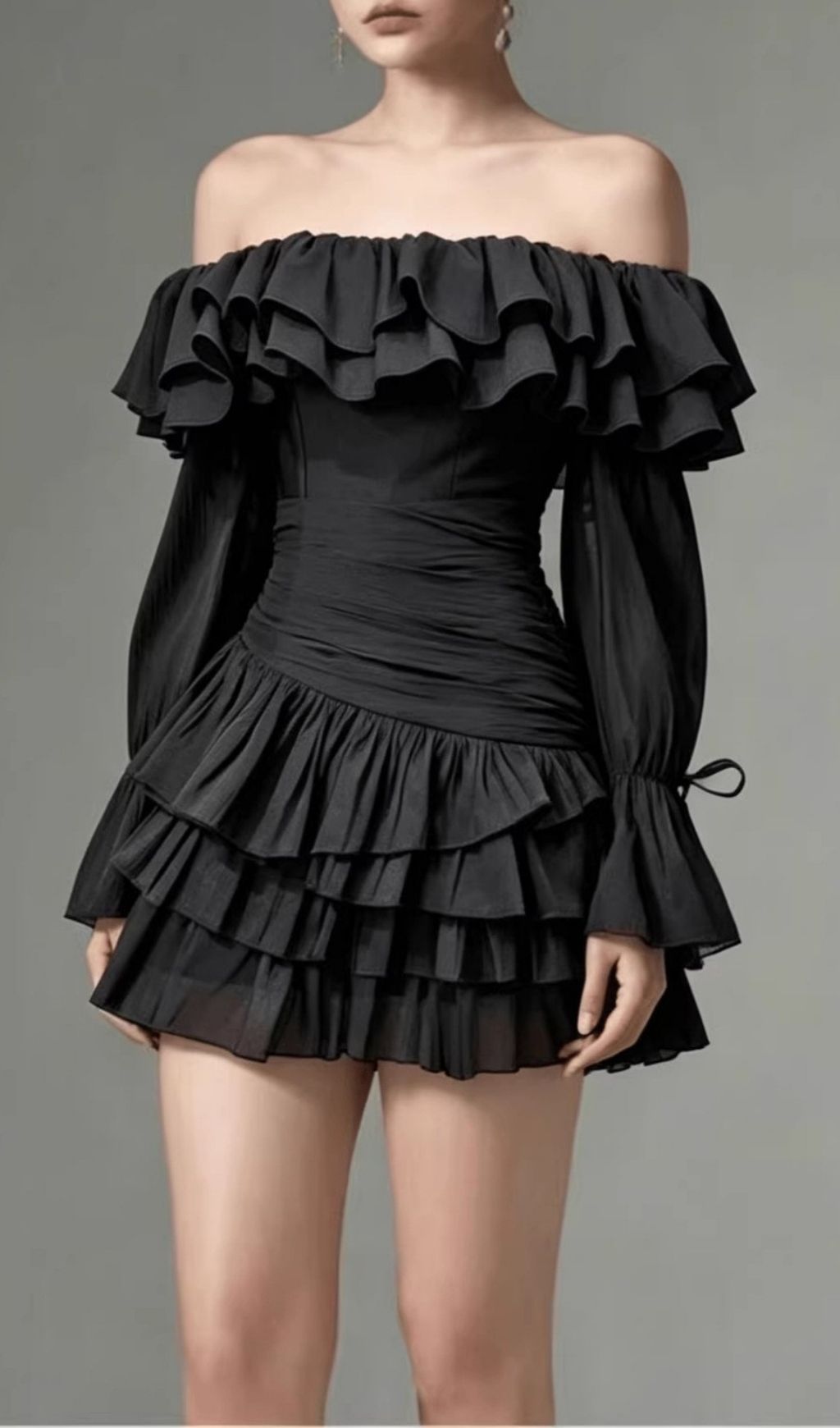 Kimya Off-Shoulder Ruffle Mini Dress