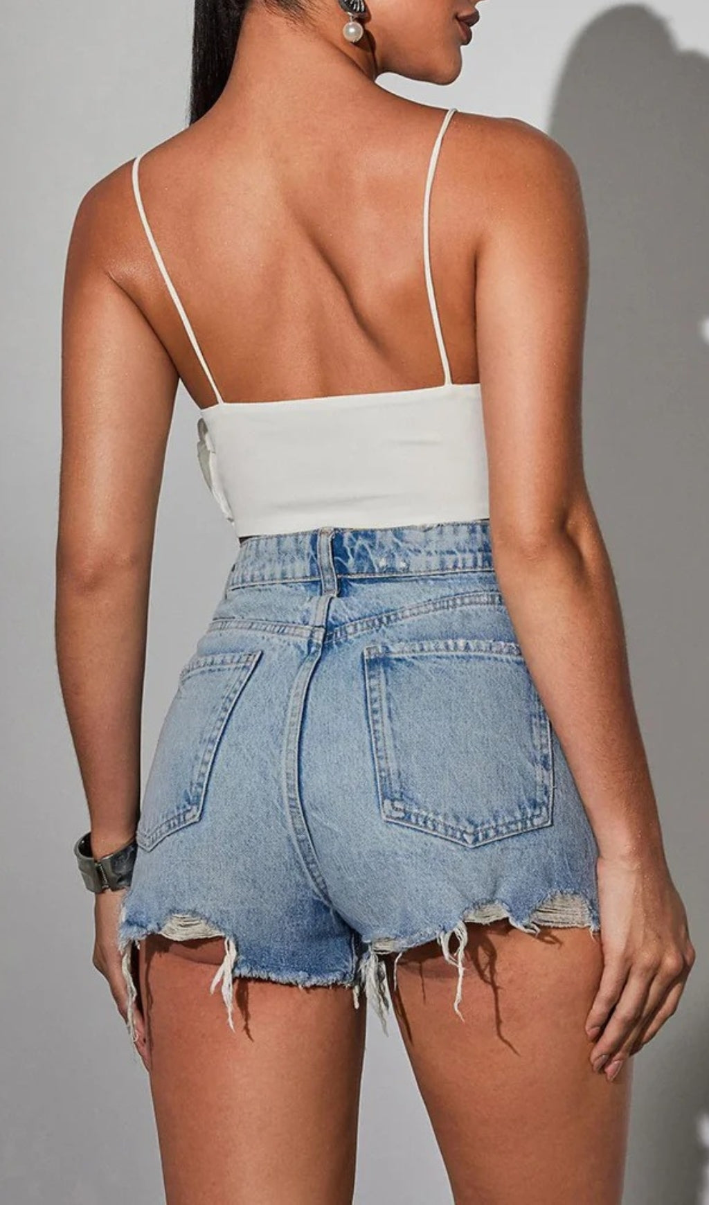 Connie Spaghetti Heart Ruffle Top