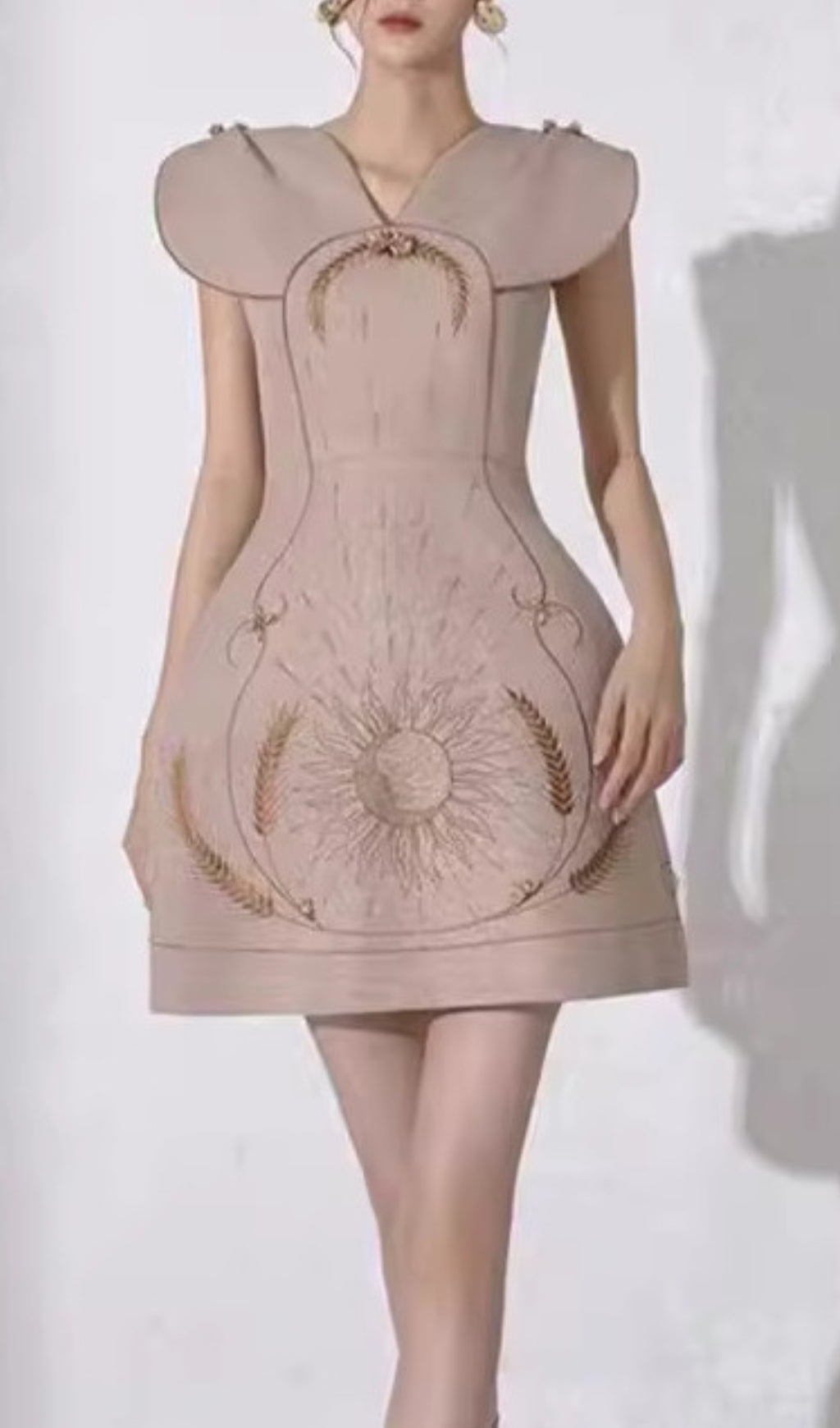 Alcmene Embroidery Mini Dress