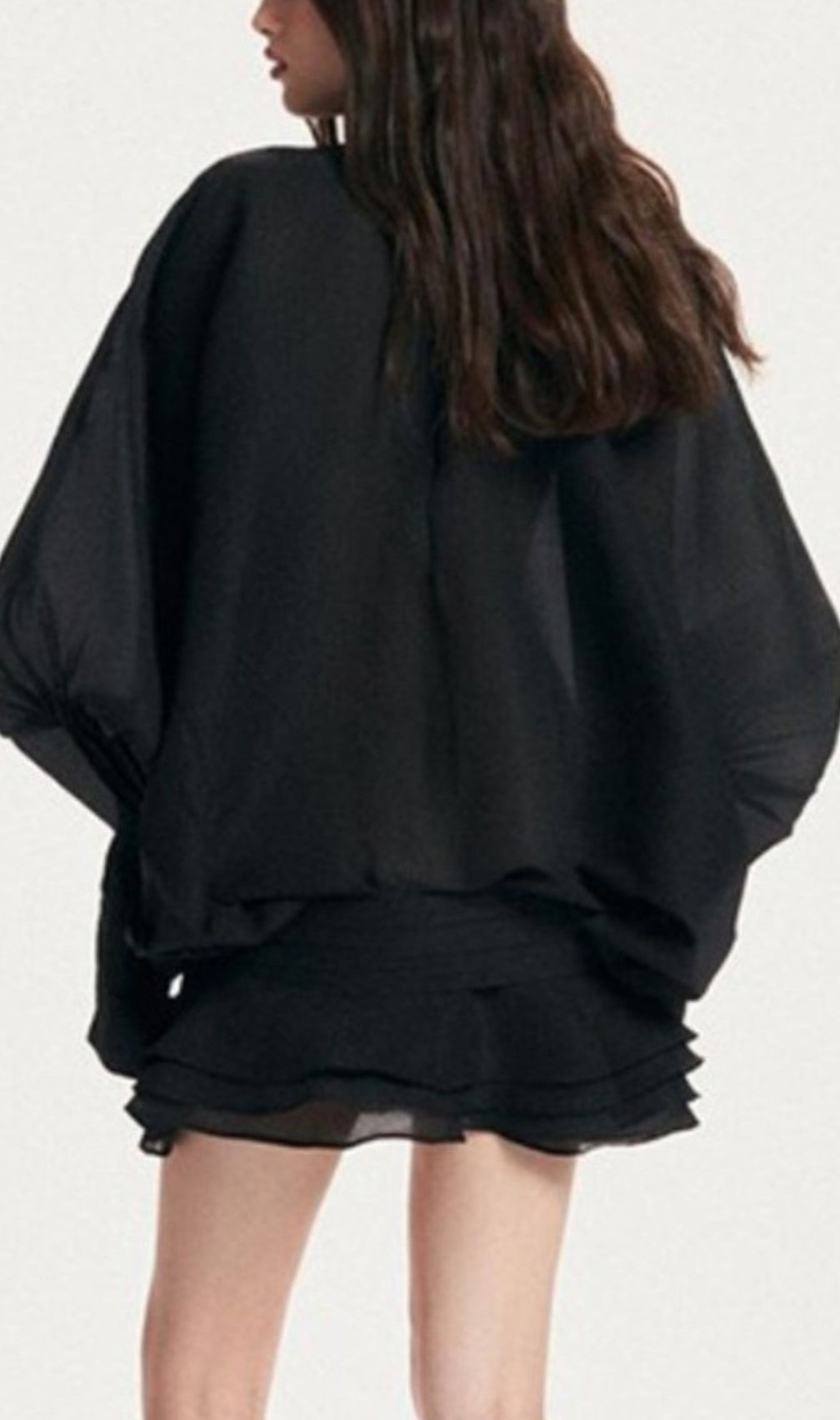 Dovie Black Long Sleeve Mini Dress