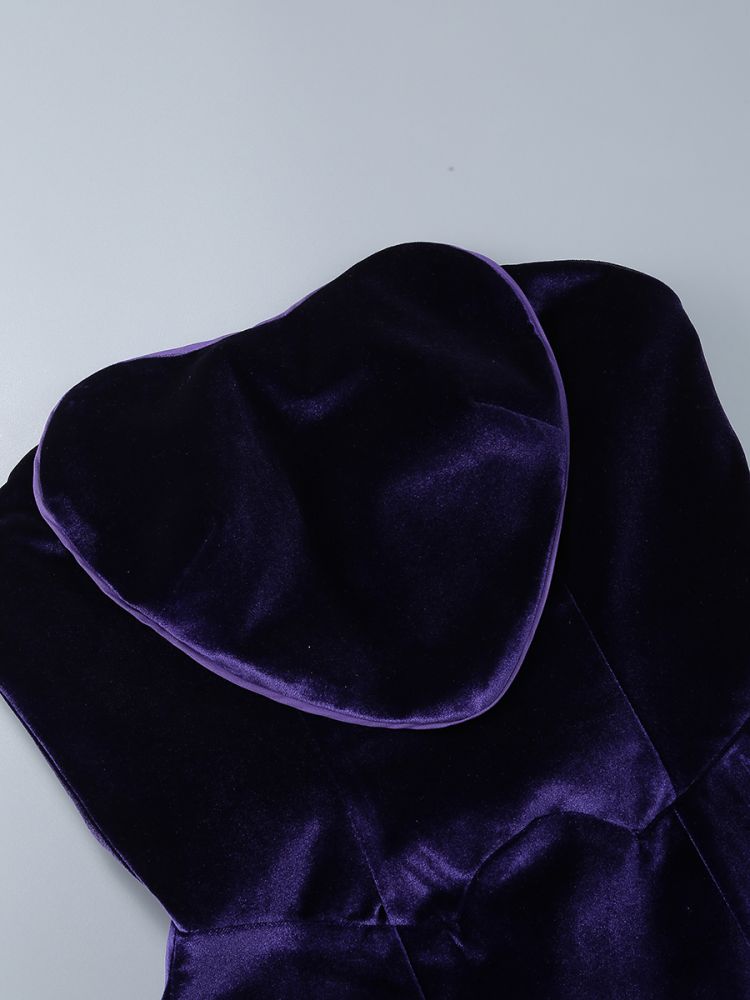 Ashling Velvet Strapless Mini Dress