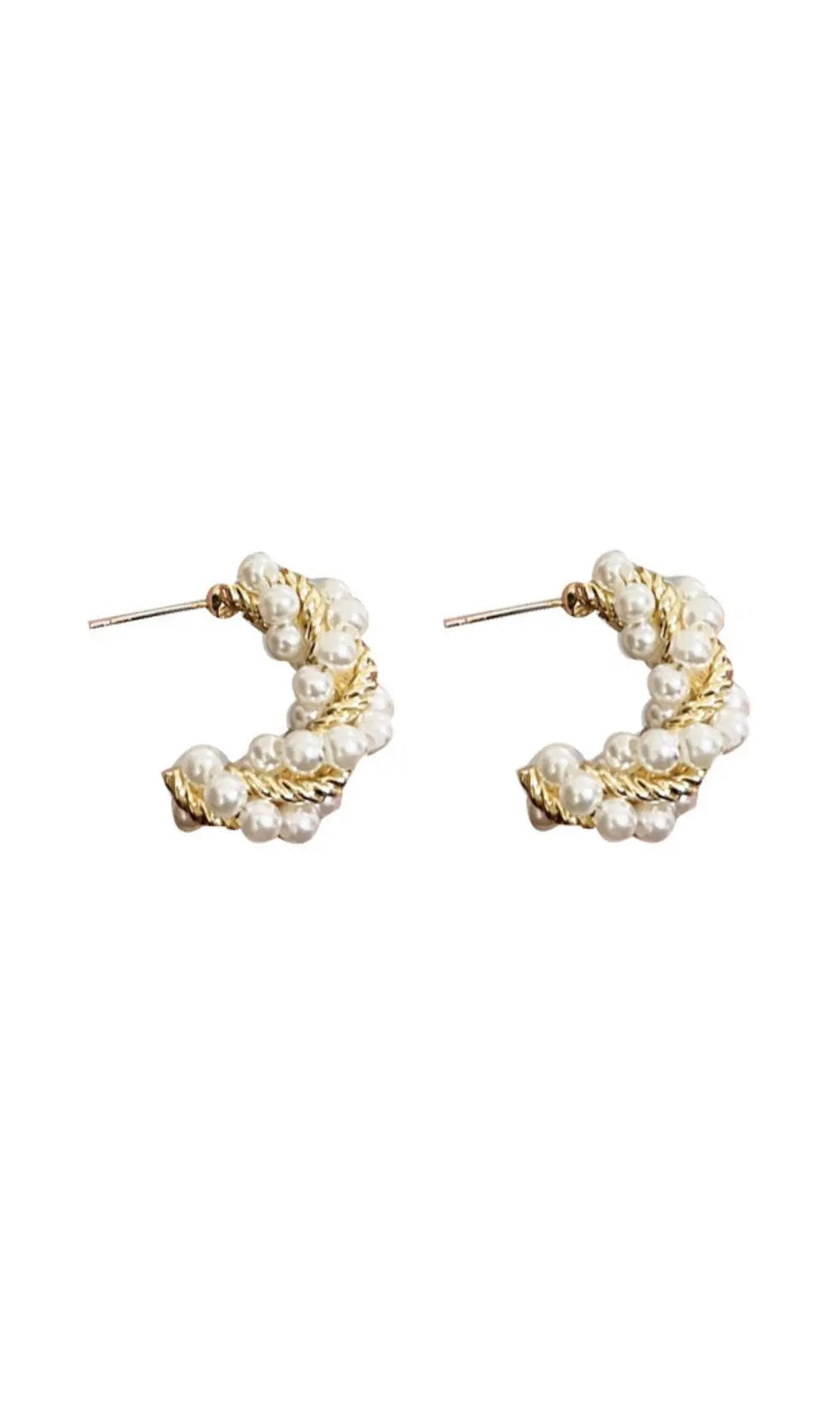 Light Luxury C-Shaped Pearl Earrings