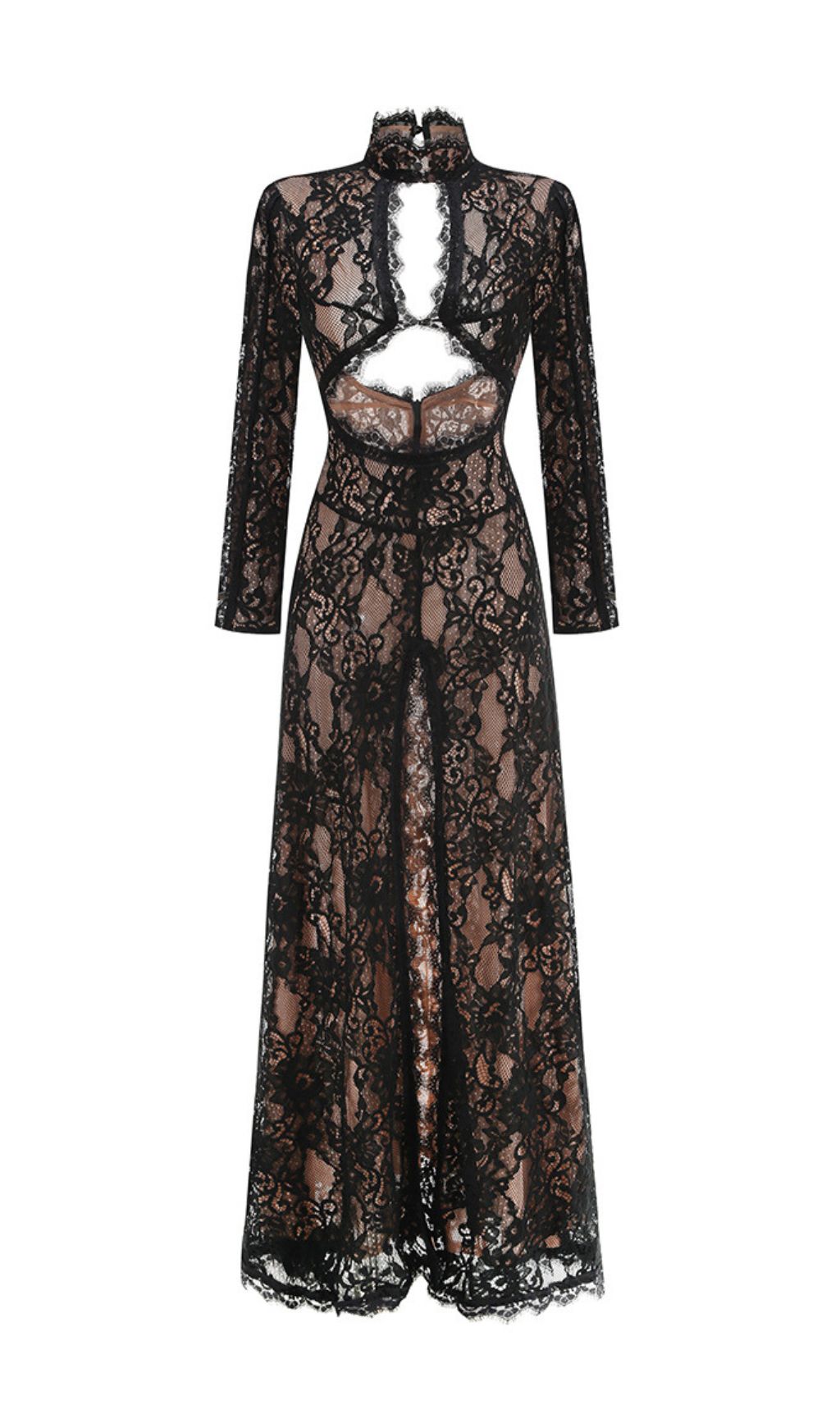 Faizah Lace Long Sleeve Maxi Dress