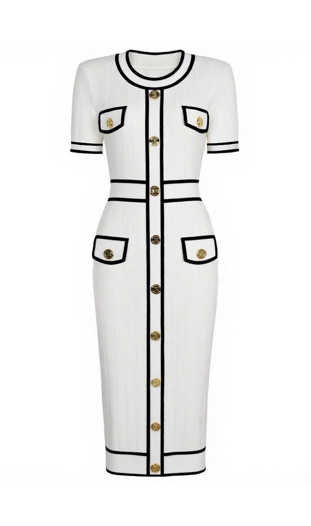 Gretel Button Knit Midi Dress