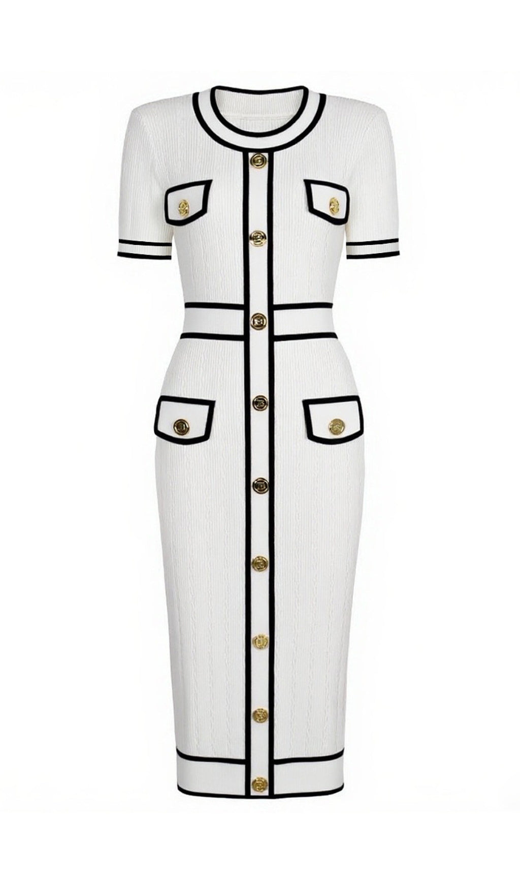 Gretel Button Knit Midi Dress