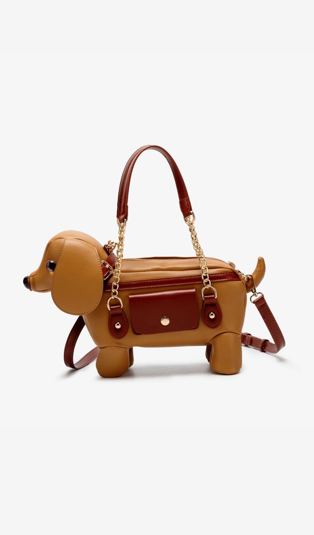 Khari Chic Dachshund Bag - Whimsical Dog-Shaped Crossbody & Handbag