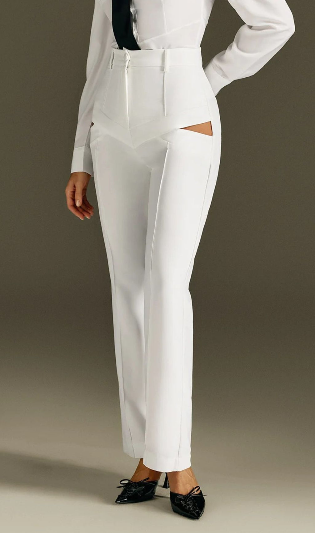 Rohesia Chic Cutout Tailored Pants – Modern Women's Trousers