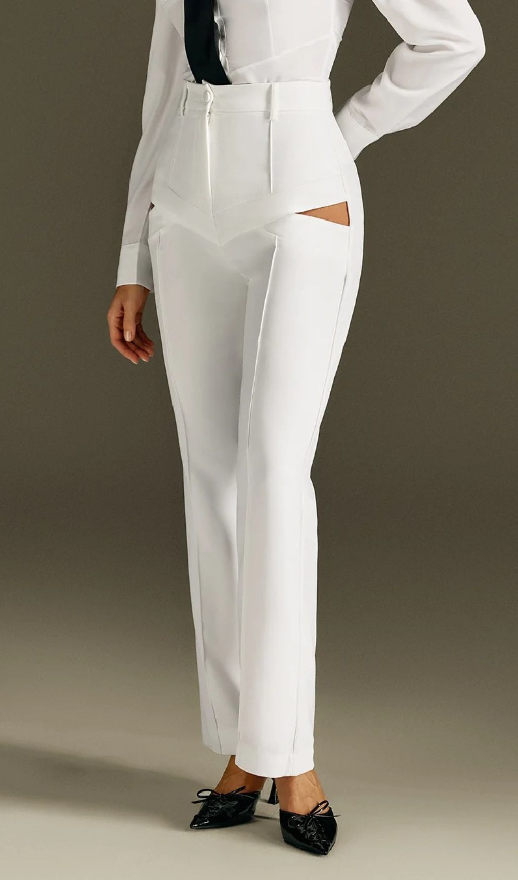 Rohesia Chic Cutout Tailored Pants – Modern Women's Trousers