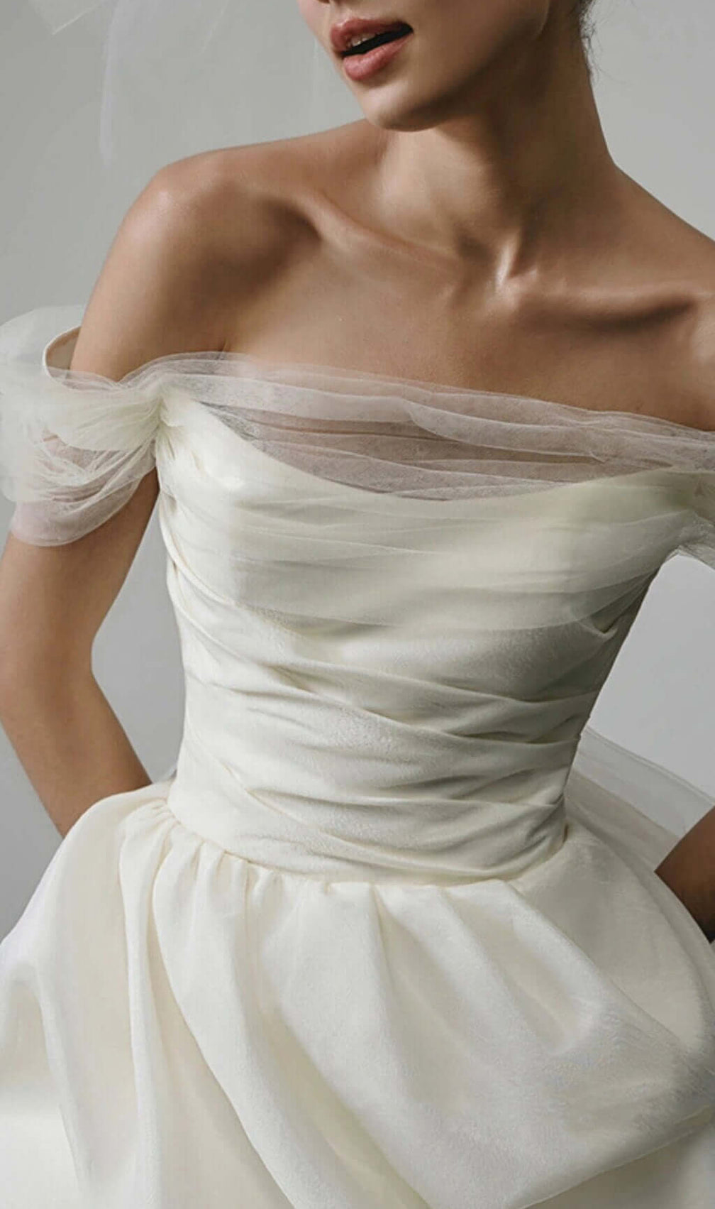 Avivit Mesh Satin Mini Dress