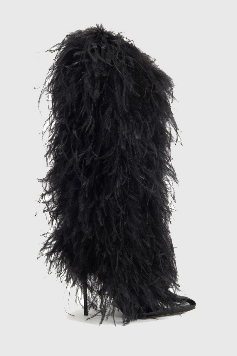 Danica Feather Knee-high Boots - Black