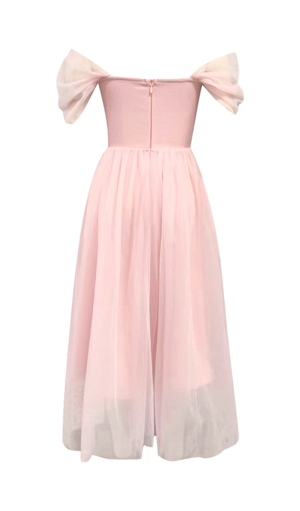 Azad Off Shoulder Corset A Line Midi Dress