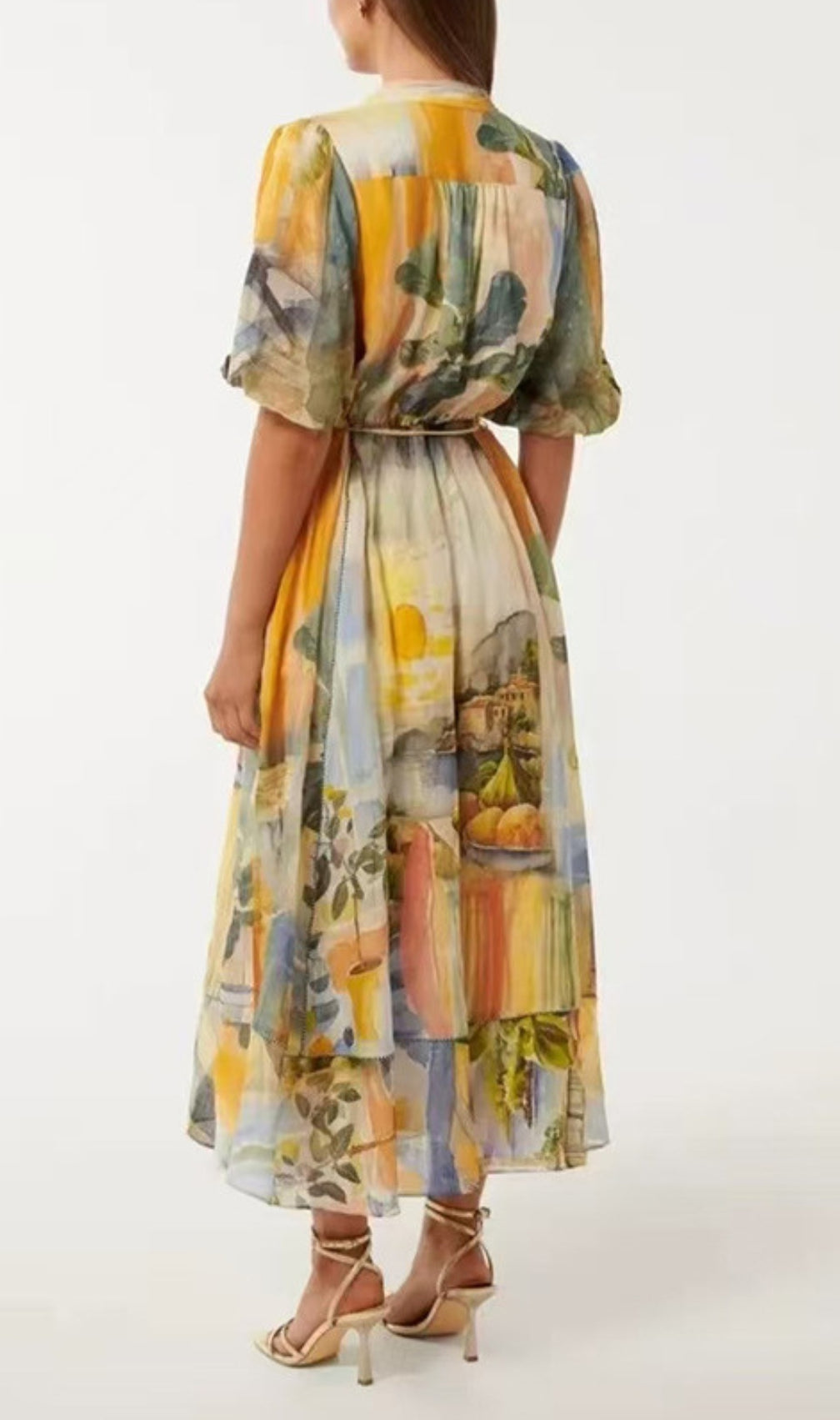 Deserae Printed Midi Dress