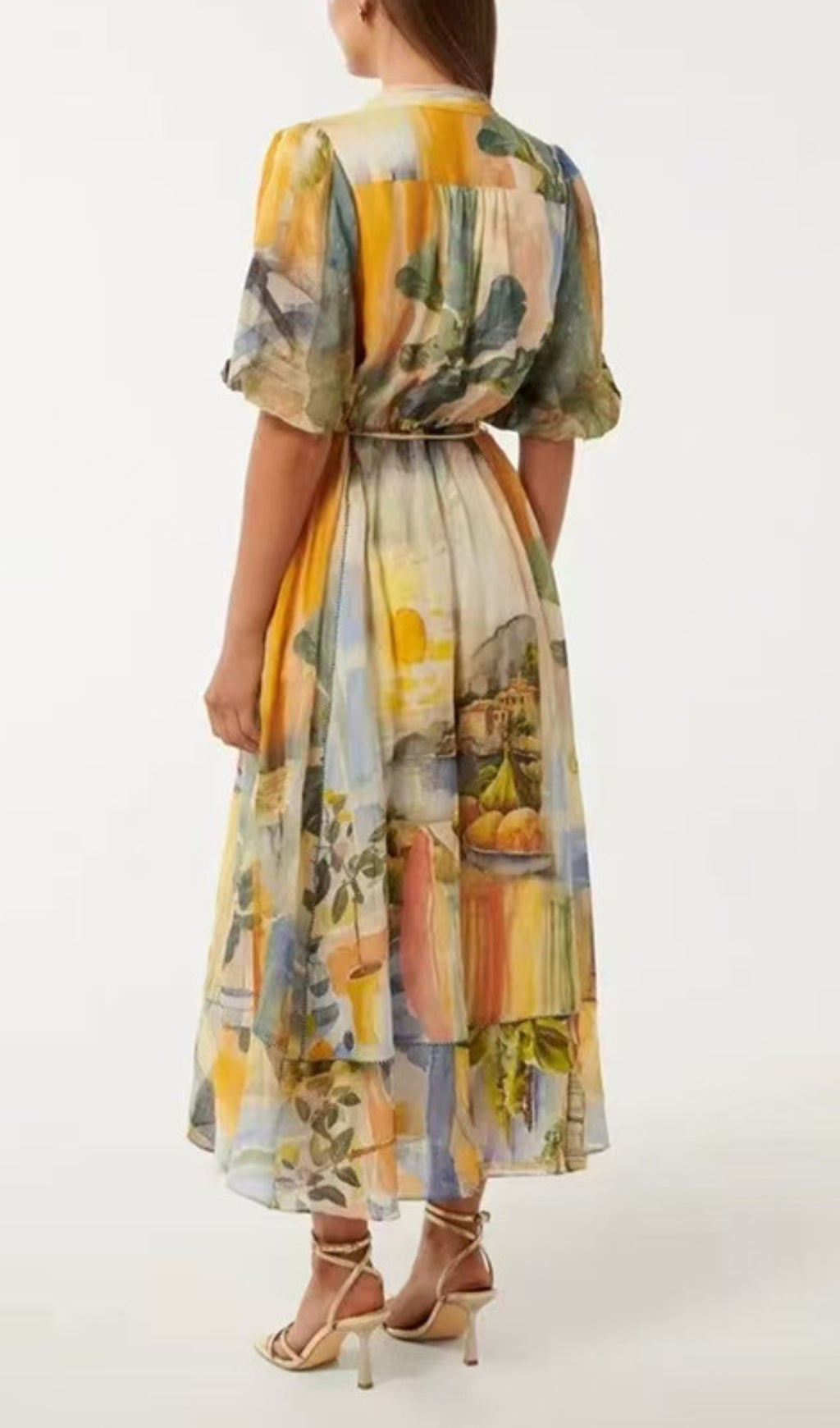Deserae Printed Midi Dress