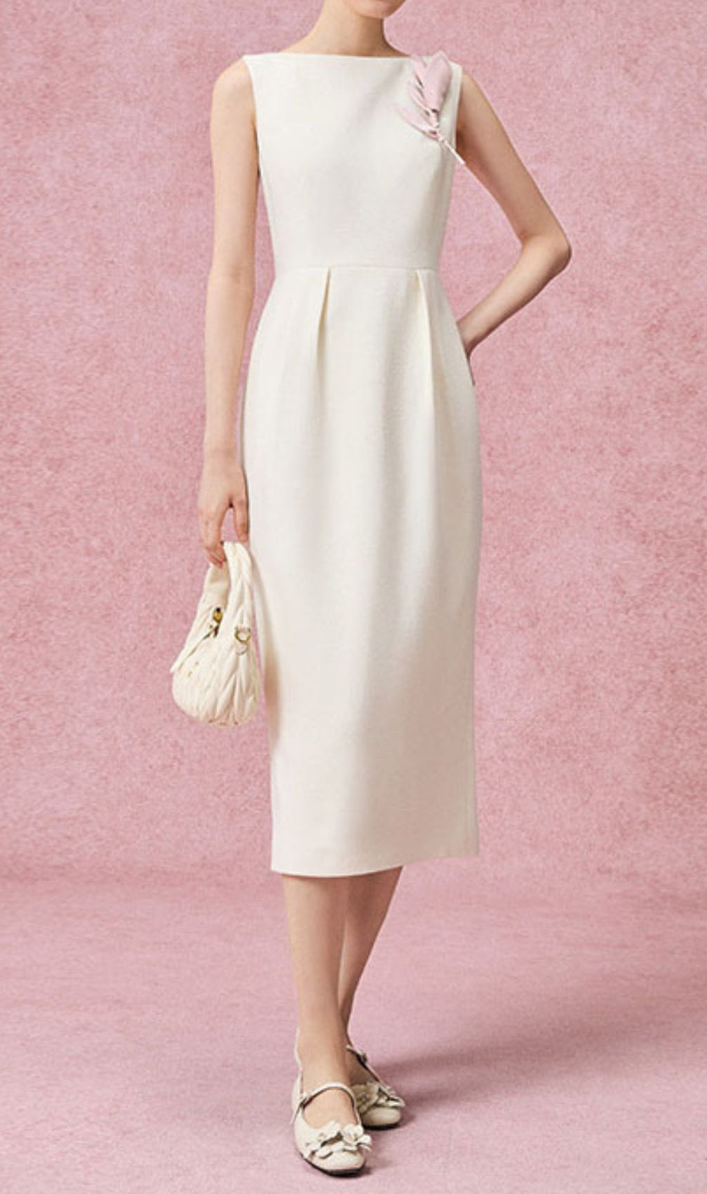 Geri Sleeveless Decor Midi Dress