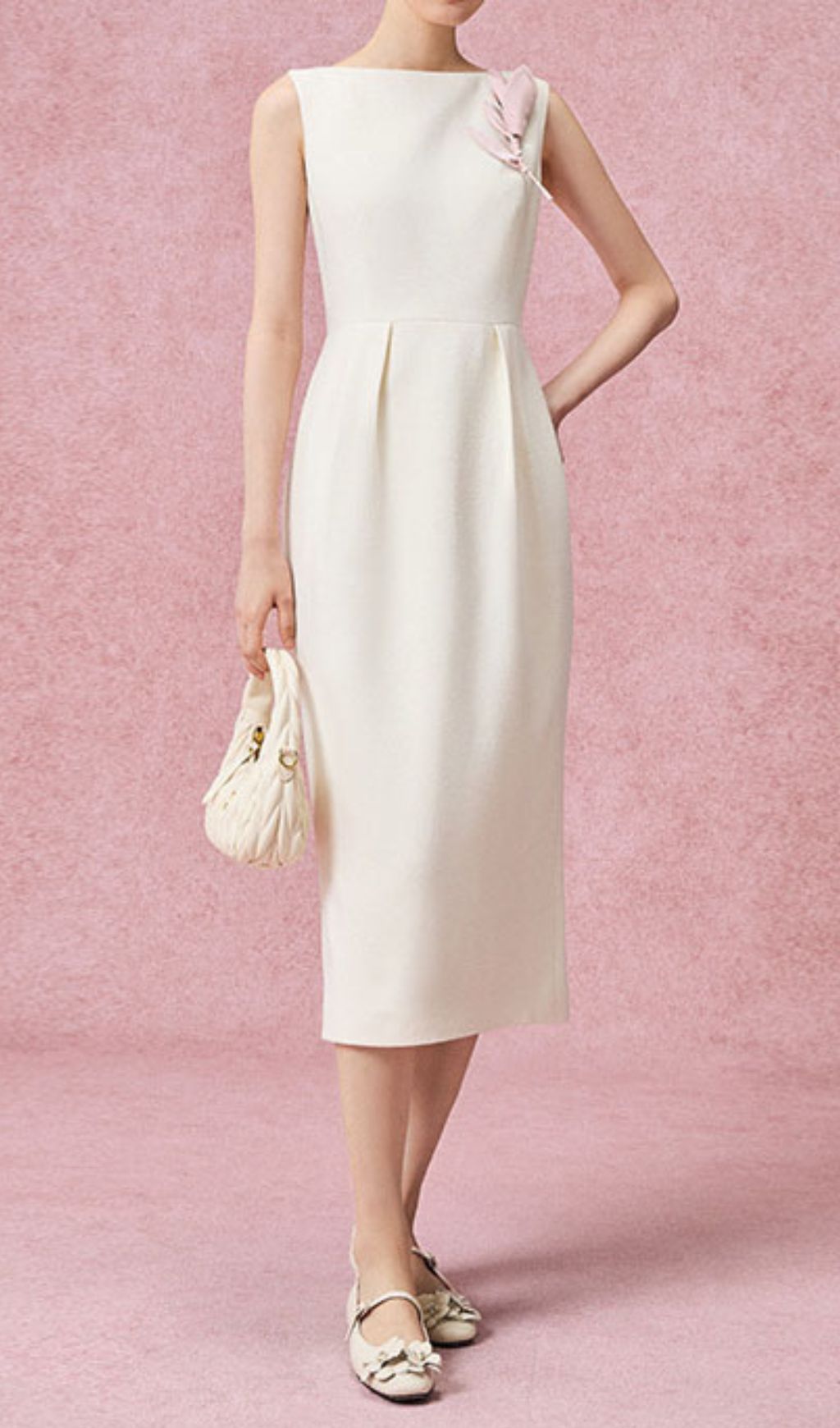 Geri Sleeveless Decor Midi Dress