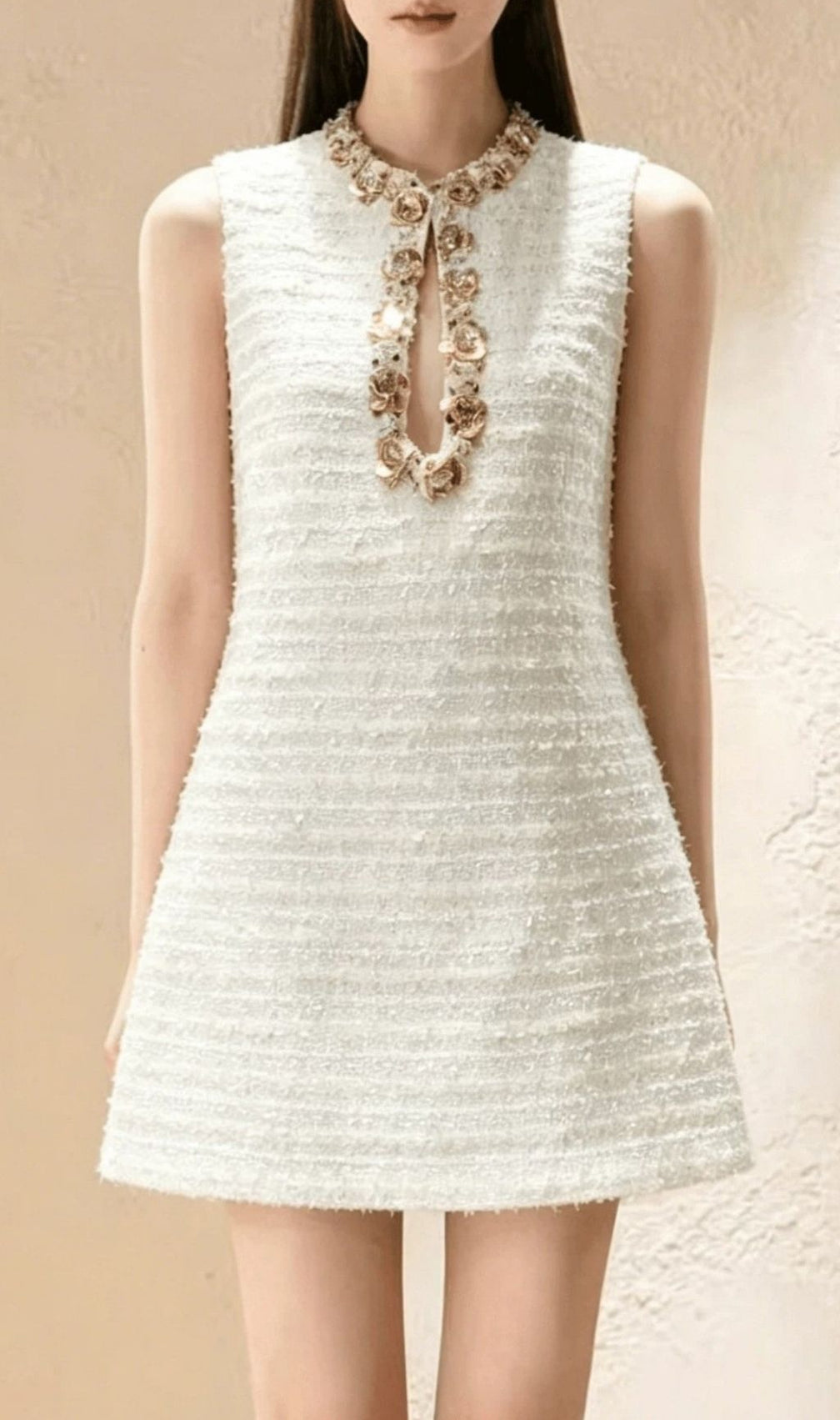 Kimbella Glamorous Sleeveless Diamante Mini Dress - Sparkle & Chic Evening Wear