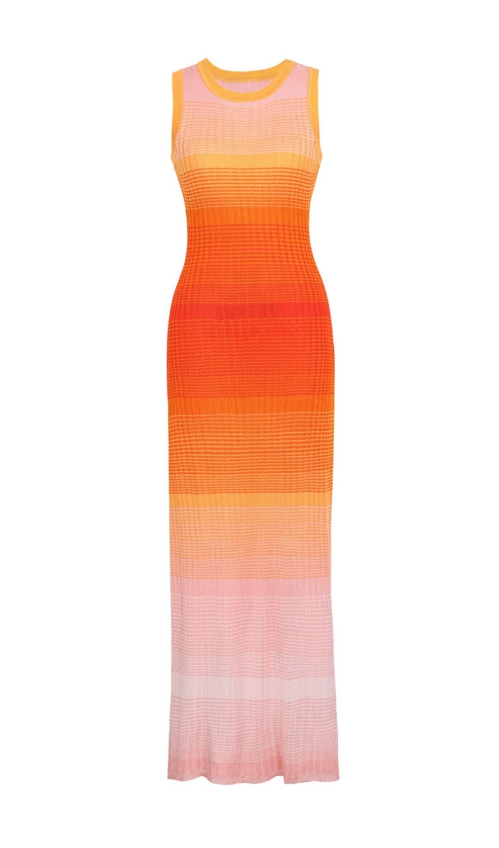 Tie-Dye Knitted Maxi Dress